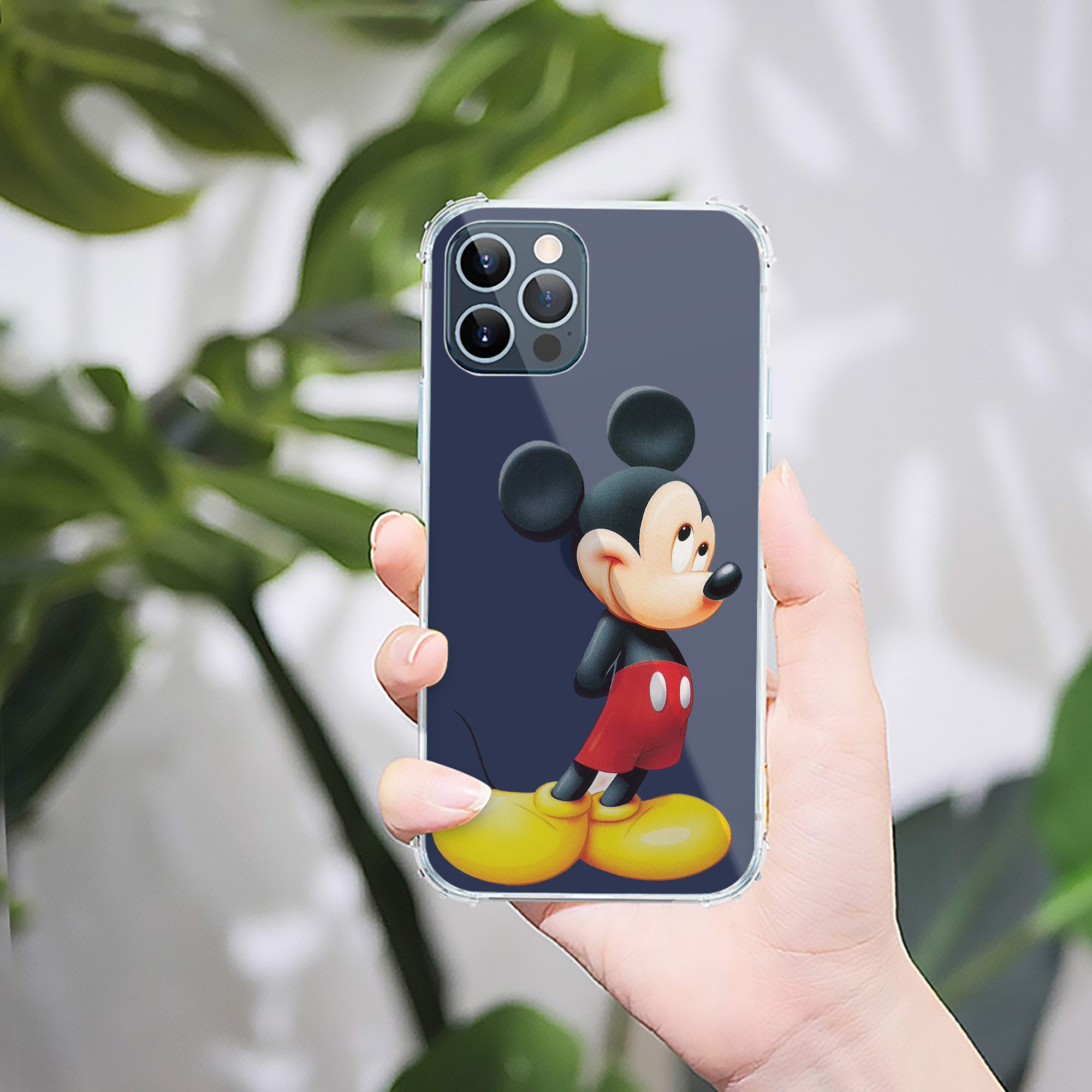 ミッキーマウス Mickey Mouse 【iPhone 12シリーズ対応】透明スマホケース（クリアソフトケース）